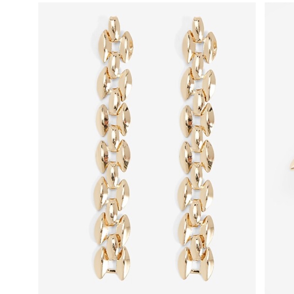 🧡EXPRESS Interlocking Chain Drop Earrings - Picture 2 of 6